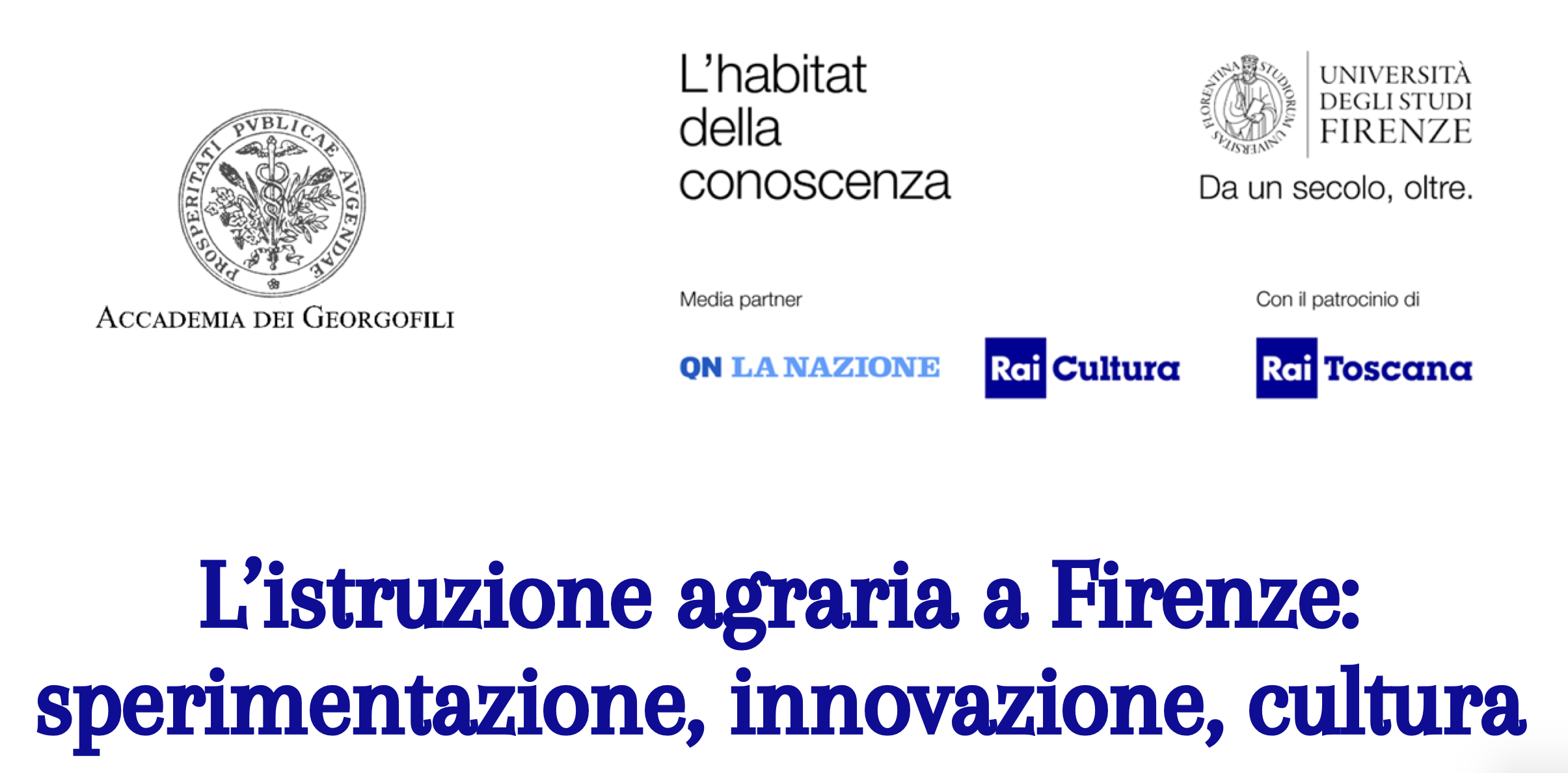 L'istruzione agraria a Firenze: sperimentazione, innovazione, cultura